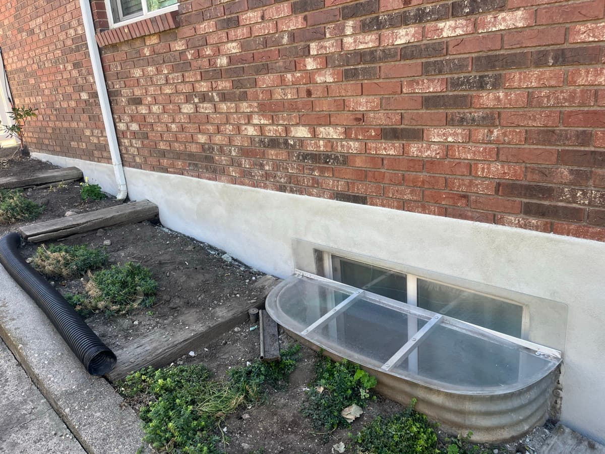 Foundation Plaster — Window Well